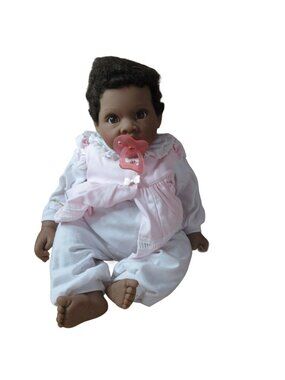 Lee Middleton Baby Bows Doll With Box And COA African American Vintage 1990s